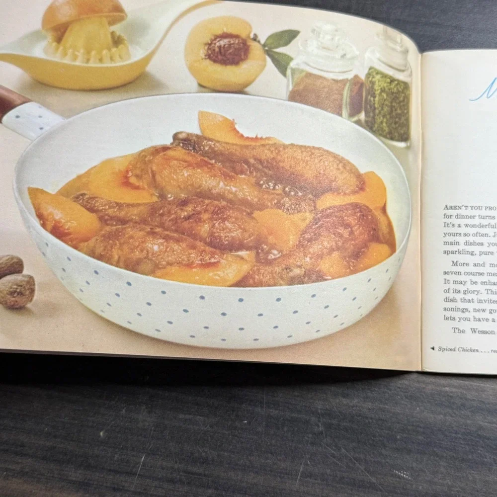 Wesson Oil Skillet Cookbook Vintage 1950s‎ Recipes Glamorous Skillet Cooking
